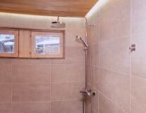 sink, wall, plumbing fixture, indoor, shower, tap, bathtub, bathroom accessory, toilet